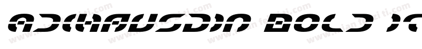 AdihausDIN Bold Ital字体转换